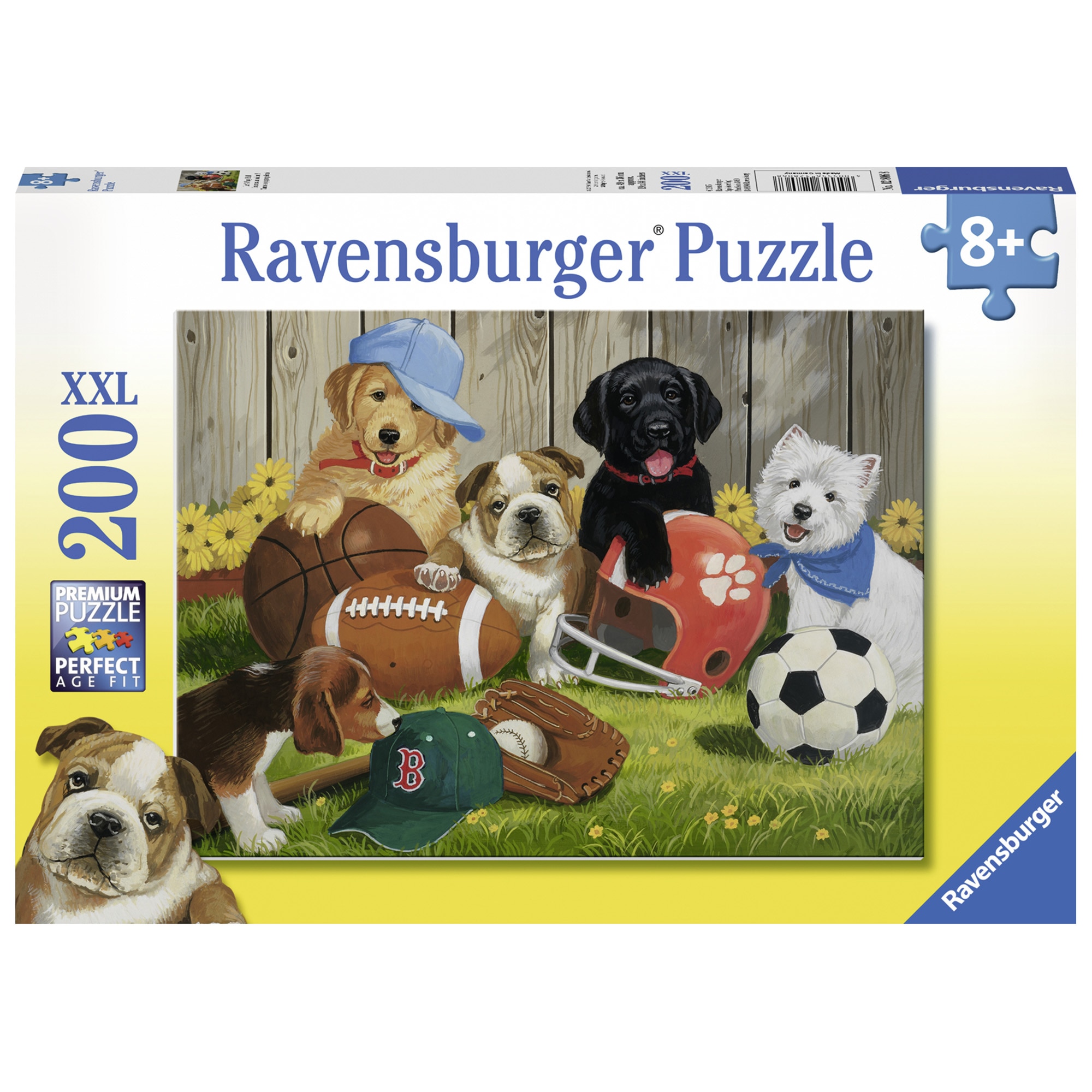 Puzzle Ravensburger XXL - Catelusi sportivi, 200 piese