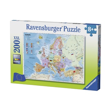 Puzzle Ravensburger XXL - Harta Europei, 200 piese Puzzle Ravensburger XXL - Harta Europei, 200 piese