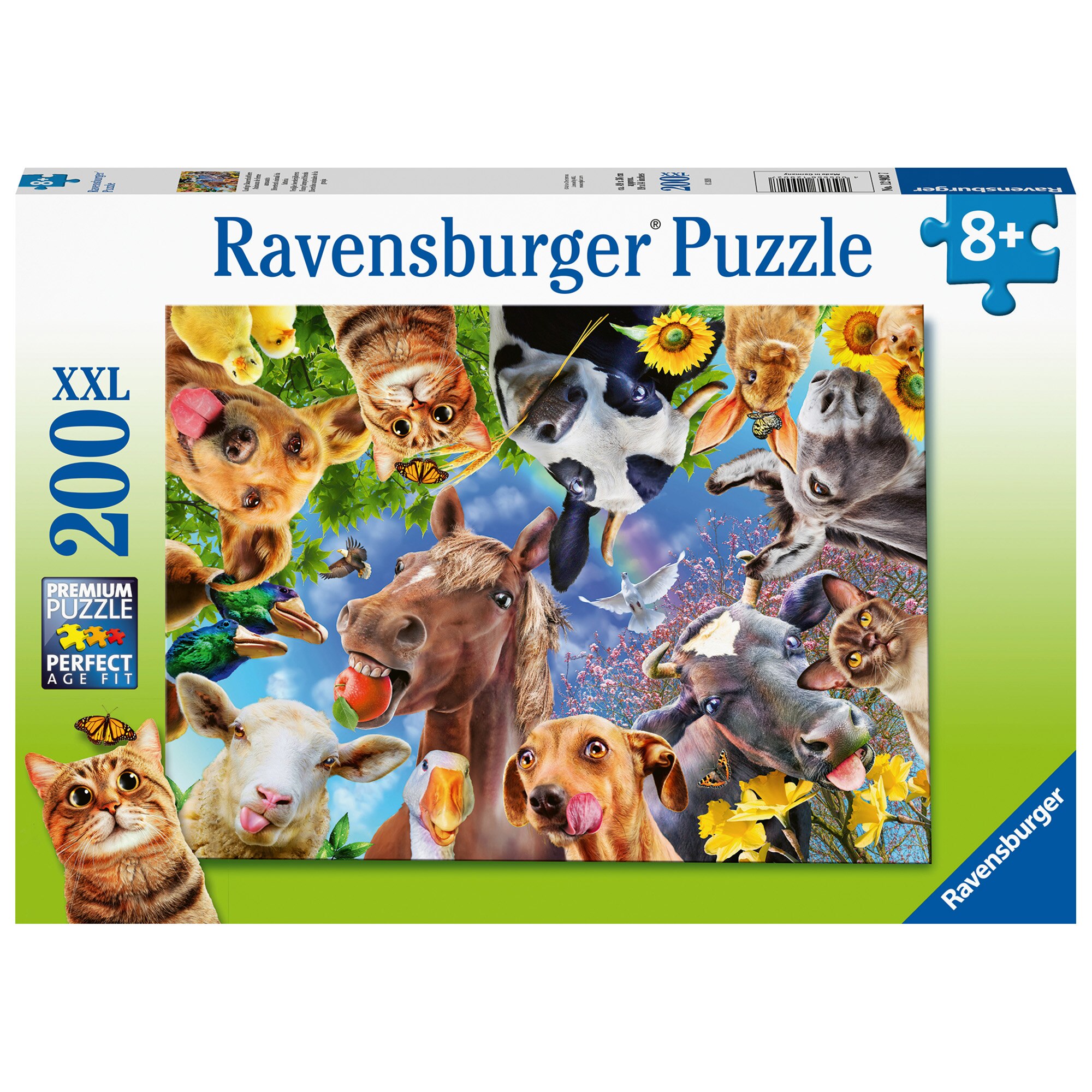 Puzzle Ravensburger XXL - Portret cu animale, 200 piese