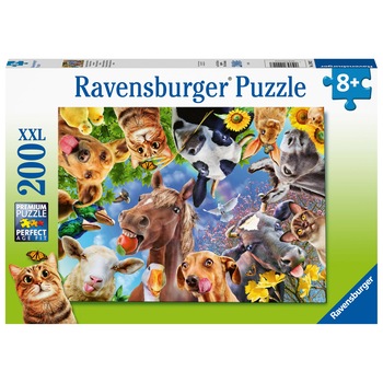 Puzzle Ravensburger XXL - Portret cu animale, 200 piese Puzzle Ravensburger XXL - Portret cu animale, 200 piese
