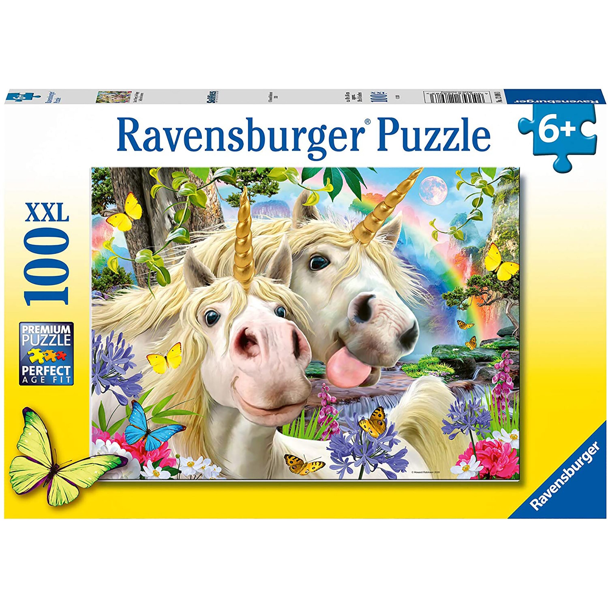 Puzzle Ravensburger XXL - Selfie cu unicorni, 100 piese