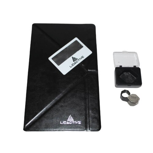 Set Lupa Amplificator 3D pentru Telefonul Mobil, Lupa de Bijuterii, Lupa de marimea unui card, Negru