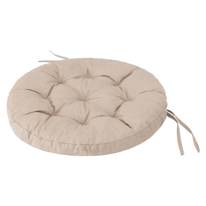 Градинска възглавница за седалка "Щъркел", Еколен, Бежов, Размер M - 65x65 см, Hobbydog