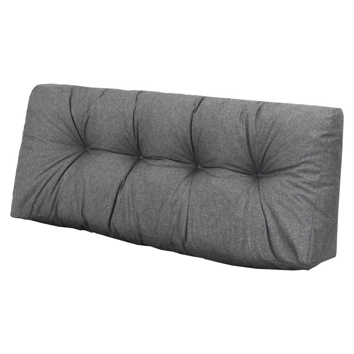 Spatar pentru scaun de gradina "Leo", Ecolen, Grafit, Marimea L - 40x120x20 cm