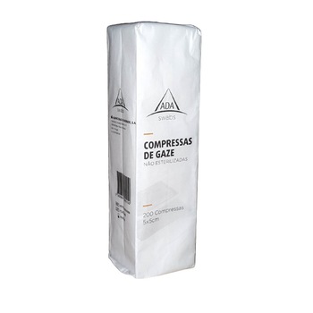 Comprese nesterile ADA din tifon, 5 x 5 cm, 8 straturi, 200 bucati Comprese nesterile ADA din tifon, 5 x 5 cm, 8 straturi, 200 bucati