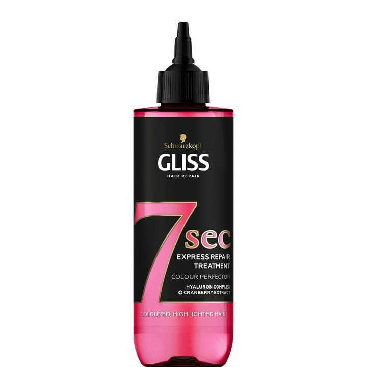 Tratament express regenerator Gliss 7 Secunde Color Perfector, 200 ml