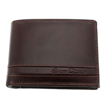 Portofel Maro Piele Corvo Bianco 9x12 cm Portofel Maro Piele Corvo Bianco 9x12 cm