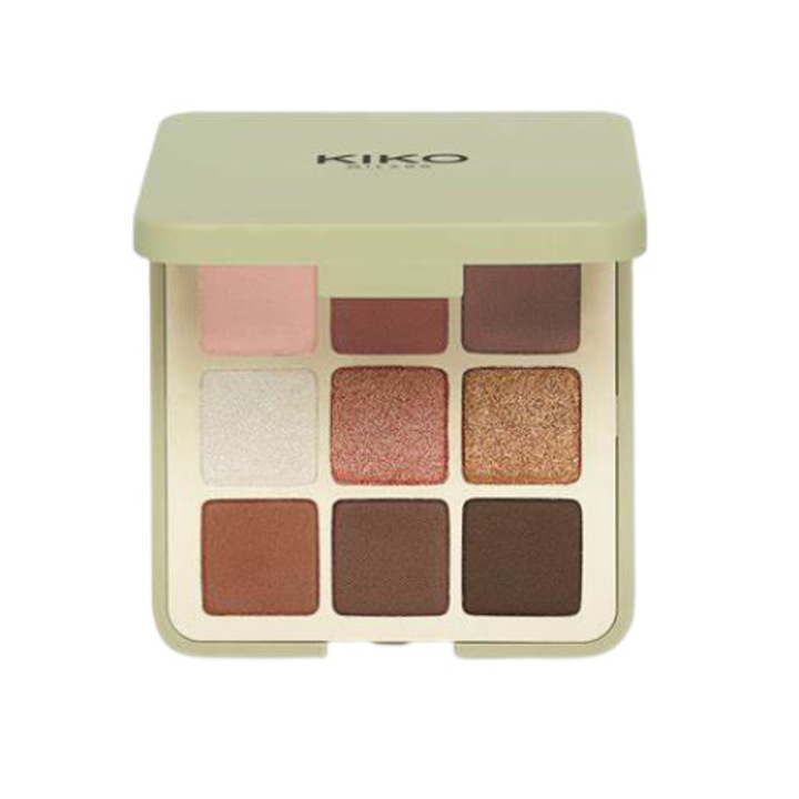 Палитра сенки Green Me, Kiko Milano, 9 нюанса, 9 гр