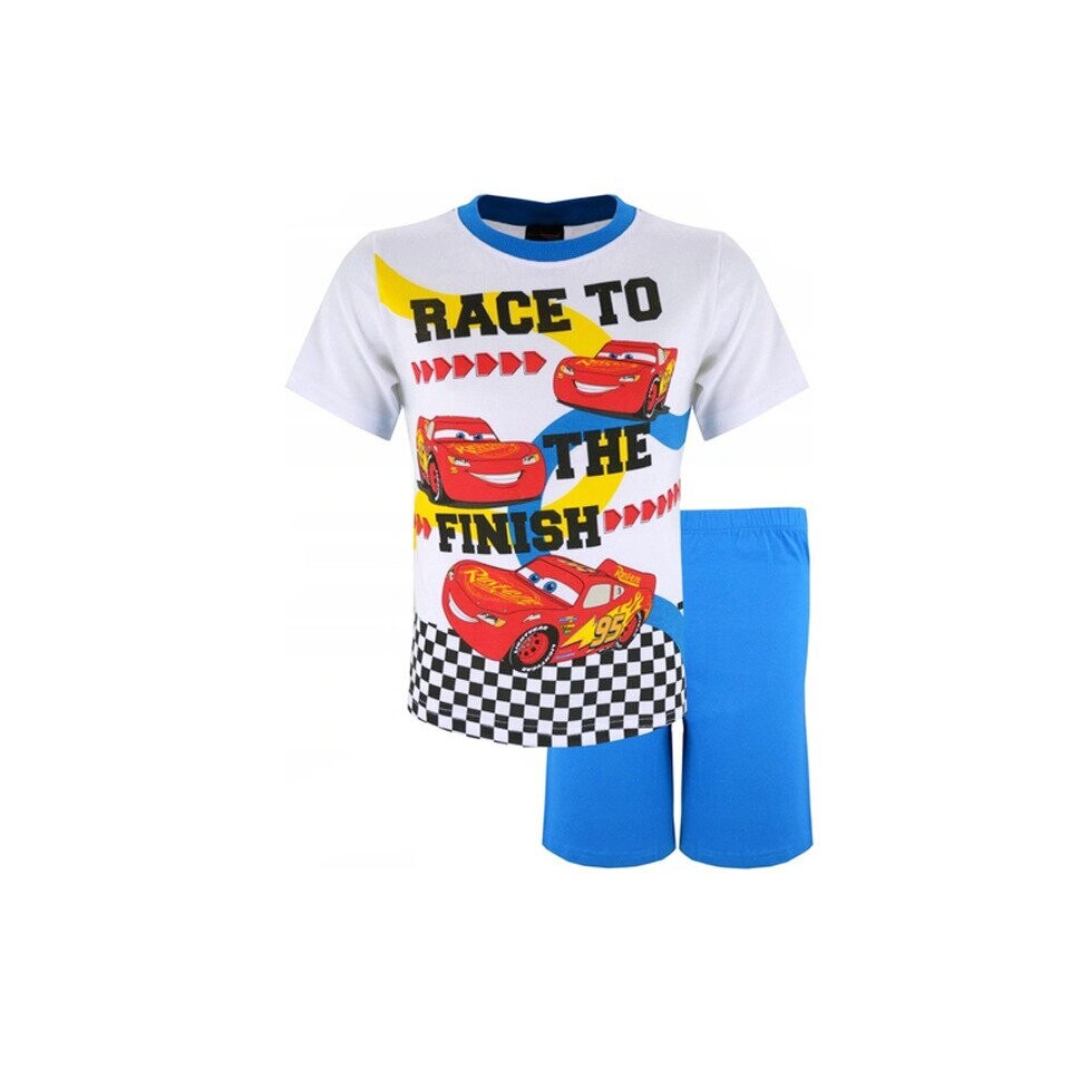 Pijama maneca scurta, Cars the finish, albastra