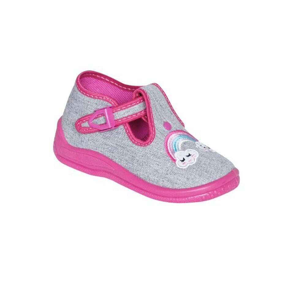 Incaltaminte panza, Daria, gri cu curcubeu