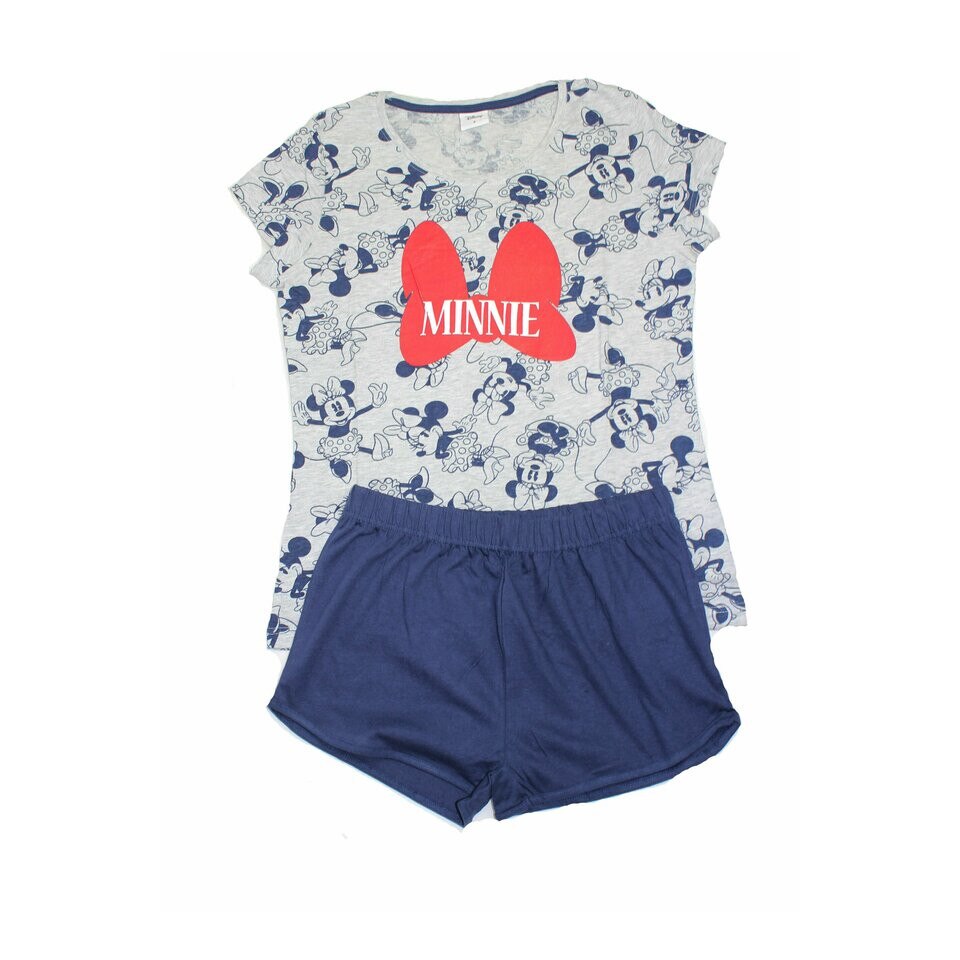 Pijama femei, maneca scurta, Minnie, bluemarin, Multicolor