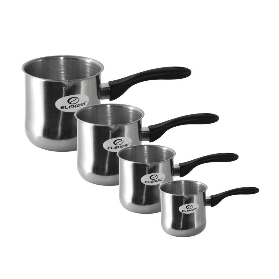 Set 4 ibrice Elekom, Inox, Argintiu, 150/250/350/500 ml