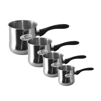 Set 4 ibrice Elekom, Inox, Argintiu, 150/250/350/500 ml Set 4 ibrice Elekom, Inox, Argintiu, 150/250/350/500 ml