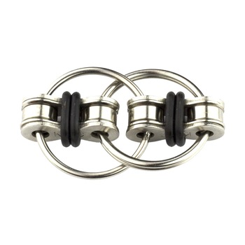 Jucarie antistres, inele infinite, metal, argintie, 5 cm Jucarie antistres, inele infinite, metal, argintie, 5 cm