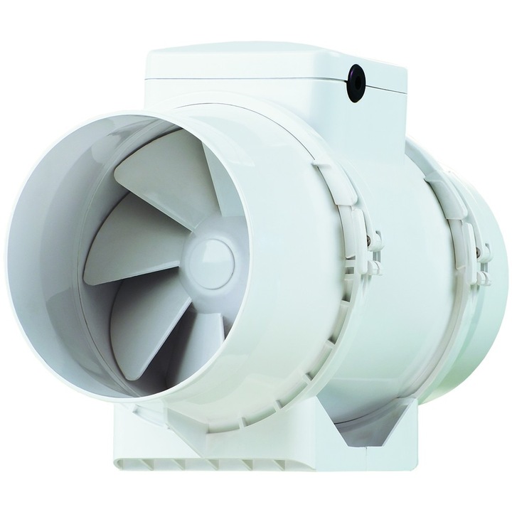 Ventilator VENTS TT 100, industrial, axial de tubulatura, diametru 100 mm, debit 187 mc/h, 2 viteze