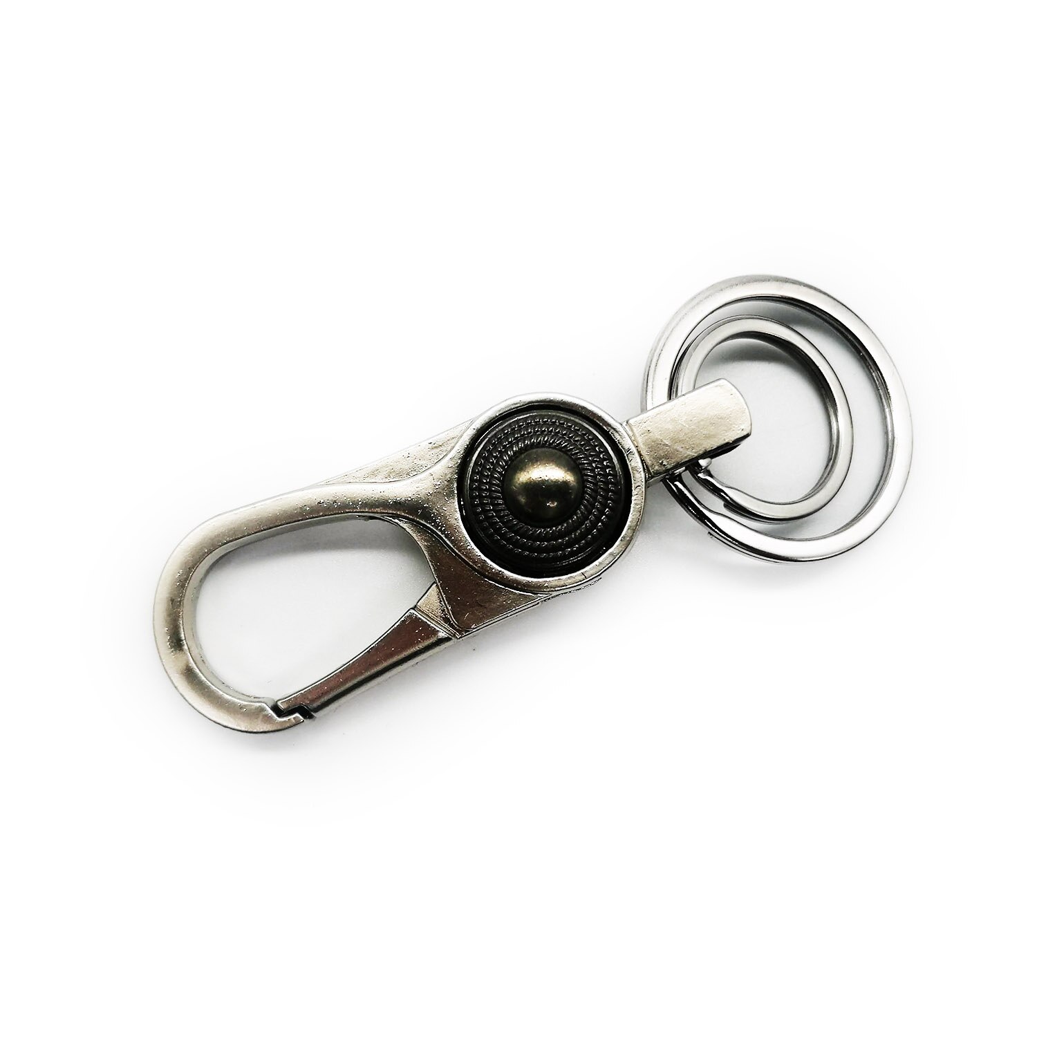 Breloc Vision, cu carabina si 2 inele, 9 cm