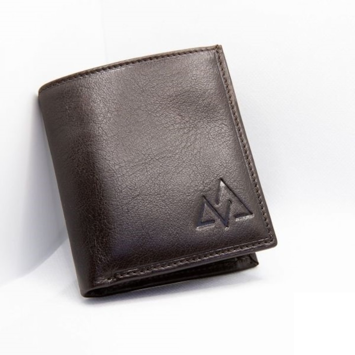 Кожен портфейл VRH Самара, Естествена кожа, Тъмно кафяв