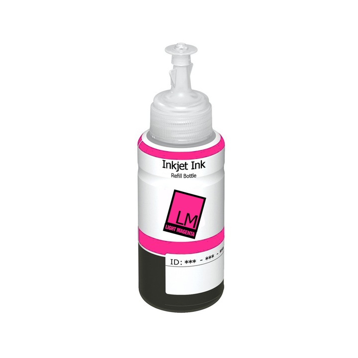 Professzionális utántöltő tinta kompatibilis EPSON, CISS vagy 100 ml-es patronnal, Light Magenta (világos piros - LM)