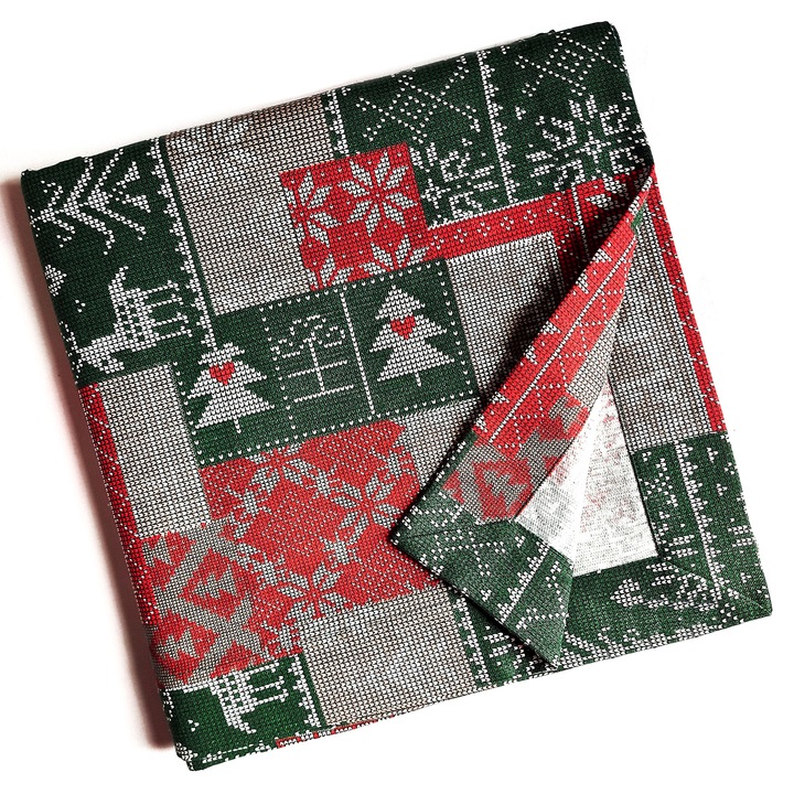 Хидрофобирана покривка Christmas T EloraVala, 140x160см, многоцветна
