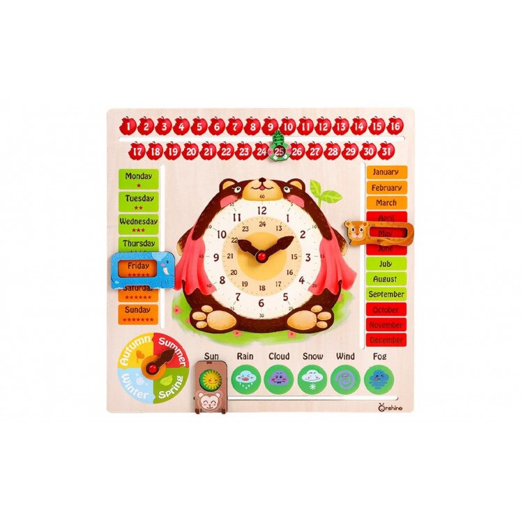 Jucarie educativa Calendarul Naturii din lemn