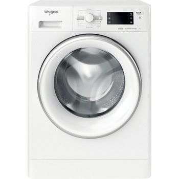 Masina de spalat rufe slim Whirlpool FreshCare+ FWSG71283SVEEN, 7 kg, 1200 RPM, Clasa D, 6th Sense, Steam Refresh, Motor Inverter, Display digital, Alb Masina de spalat rufe slim Whirlpool FreshCare+ FWSG71283SVEEN, 7 kg, 1200 RPM, Clasa D, 6th Sense, Steam Refresh, Motor Inverter, Display digital, Alb