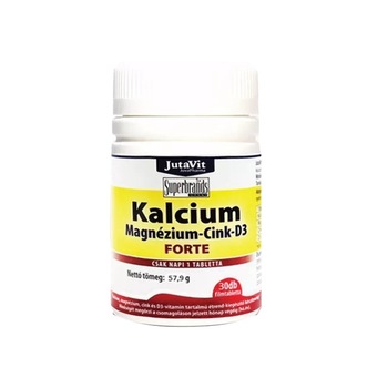 Jutavit Tablete Calciu Magneziu Zinc + Vitamina D3 Forte 30 tablete 60g Jutavit Tablete Calciu Magneziu Zinc + Vitamina D3 Forte 30 tablete 60g