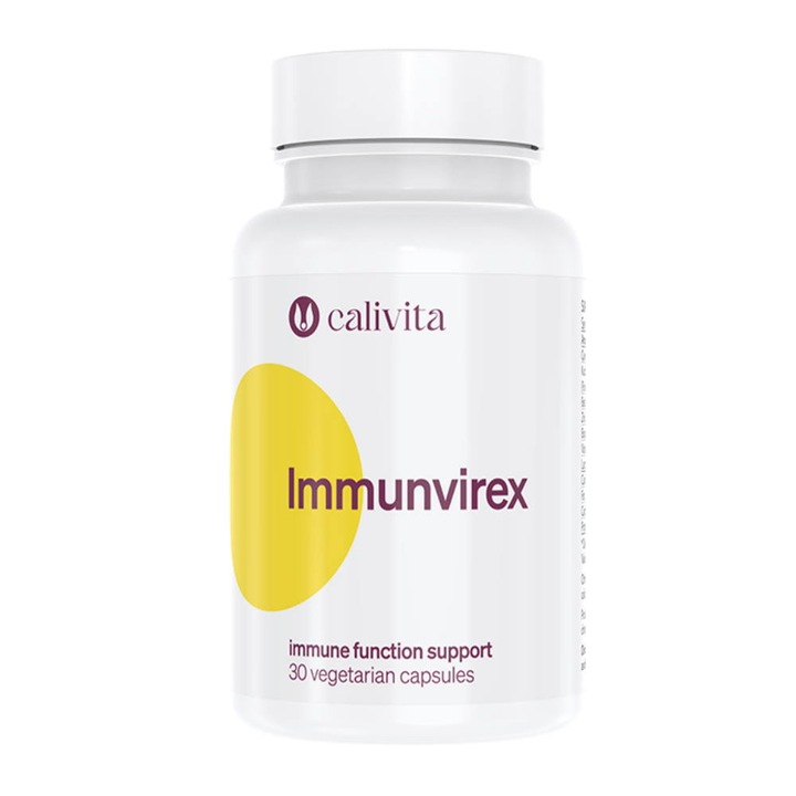 Complex Antiviral cu Quercitina, Vitamina D, Zinc si Lactobacilus, Immun-Virex (30 capsule) - Calivita