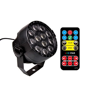 Proiector LED disco, Pentru petreceri, Efect stroboscopic, RGBW, DMX, 120x90mm, Violet Proiector LED disco, Pentru petreceri, Efect stroboscopic, RGBW, DMX, 120x90mm, Violet