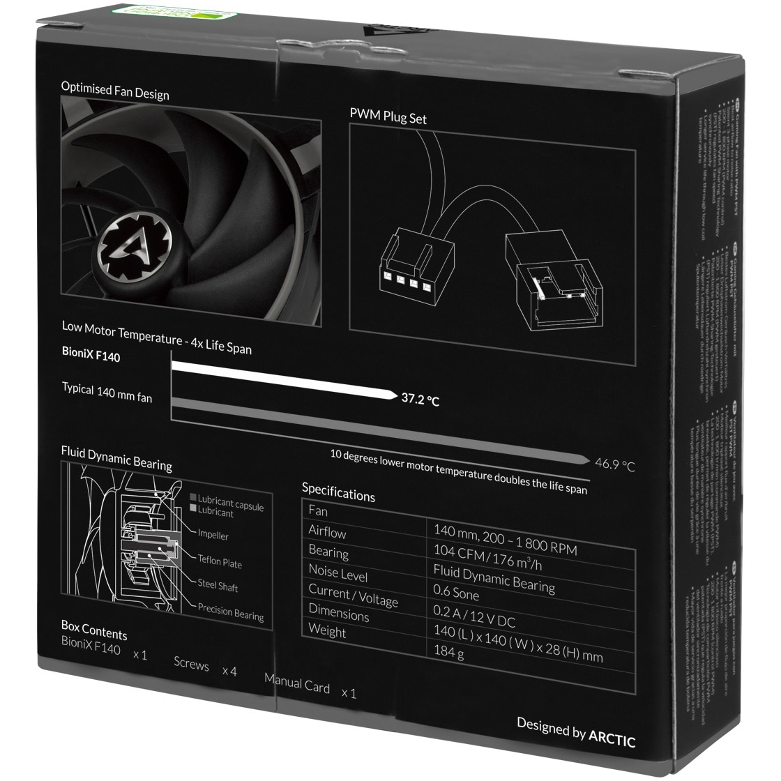 Ventilator ARCTIC BioniX F140 Grey, 140mm - eMAG.ro