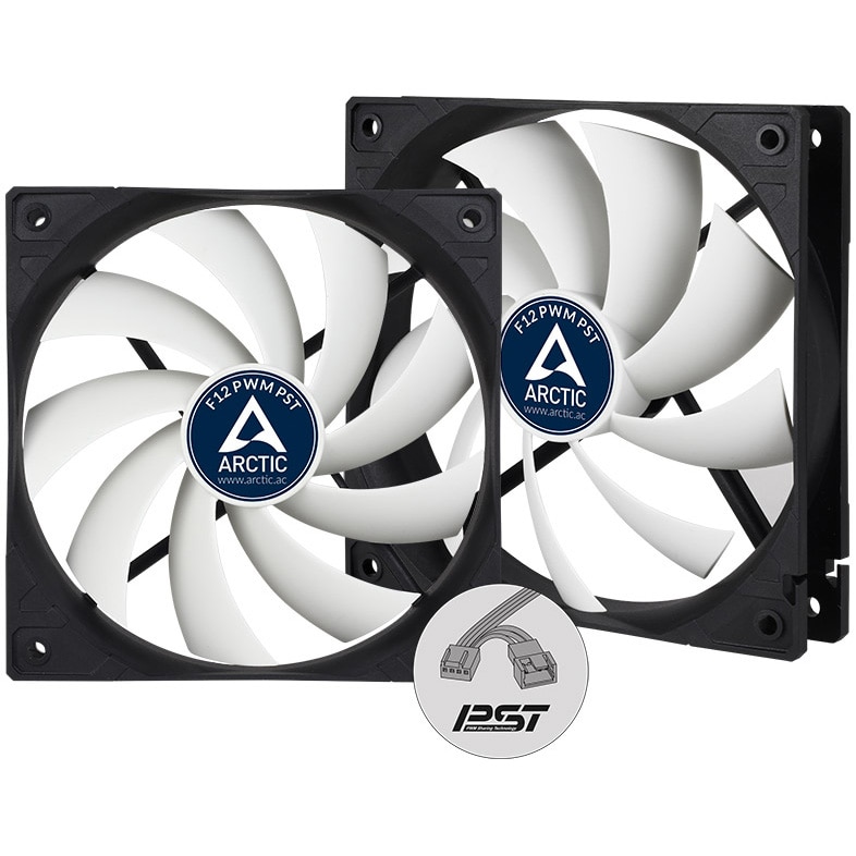 Ventilator ARCTIC F12 PWM PST (2PCS Value pack), 120mm