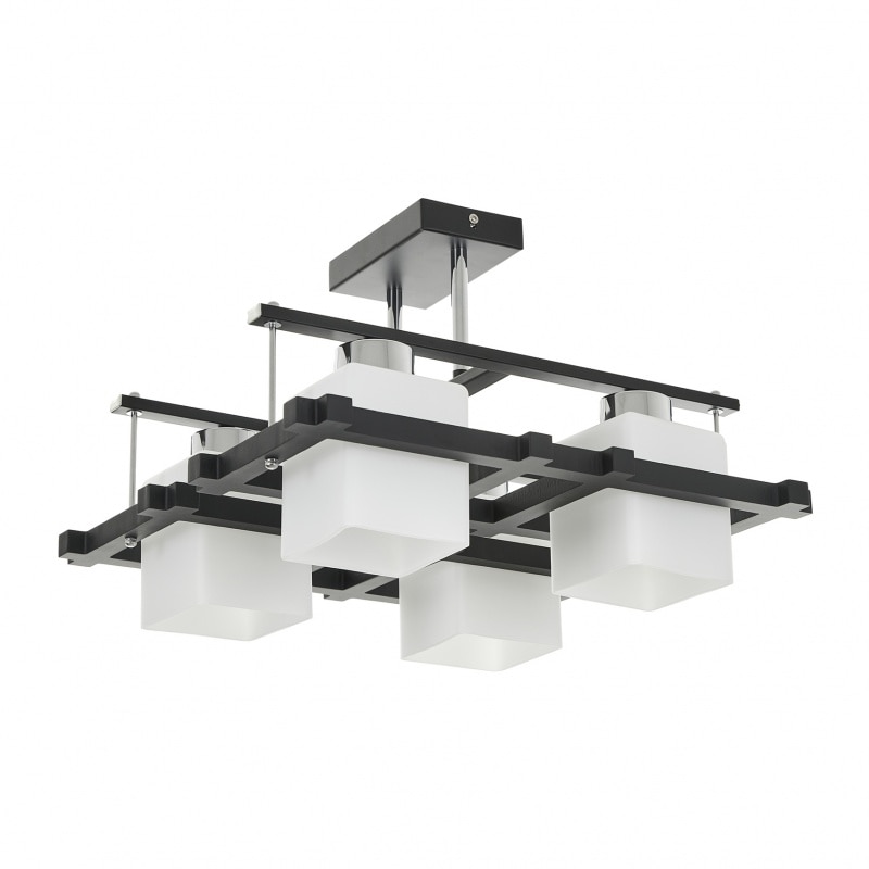 Lustra Hero, negru, 4xe27, 2281/4