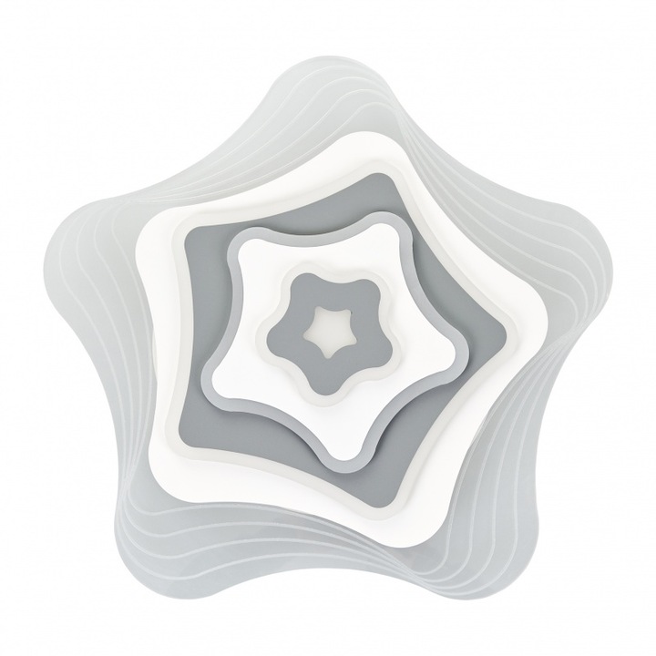 Plafoniera lily, Alb, led 98w, 3000k-4000k-6000k, 2288