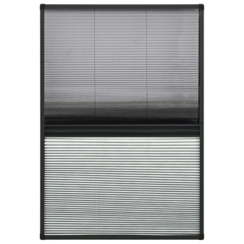 Plasa cu umbrar de fereastra pentru insecte vidaXL, Fibra de sticla, 110 x 160 cm, Antracit Plasa cu umbrar de fereastra pentru insecte vidaXL, Fibra de sticla, 110 x 160 cm, Antracit