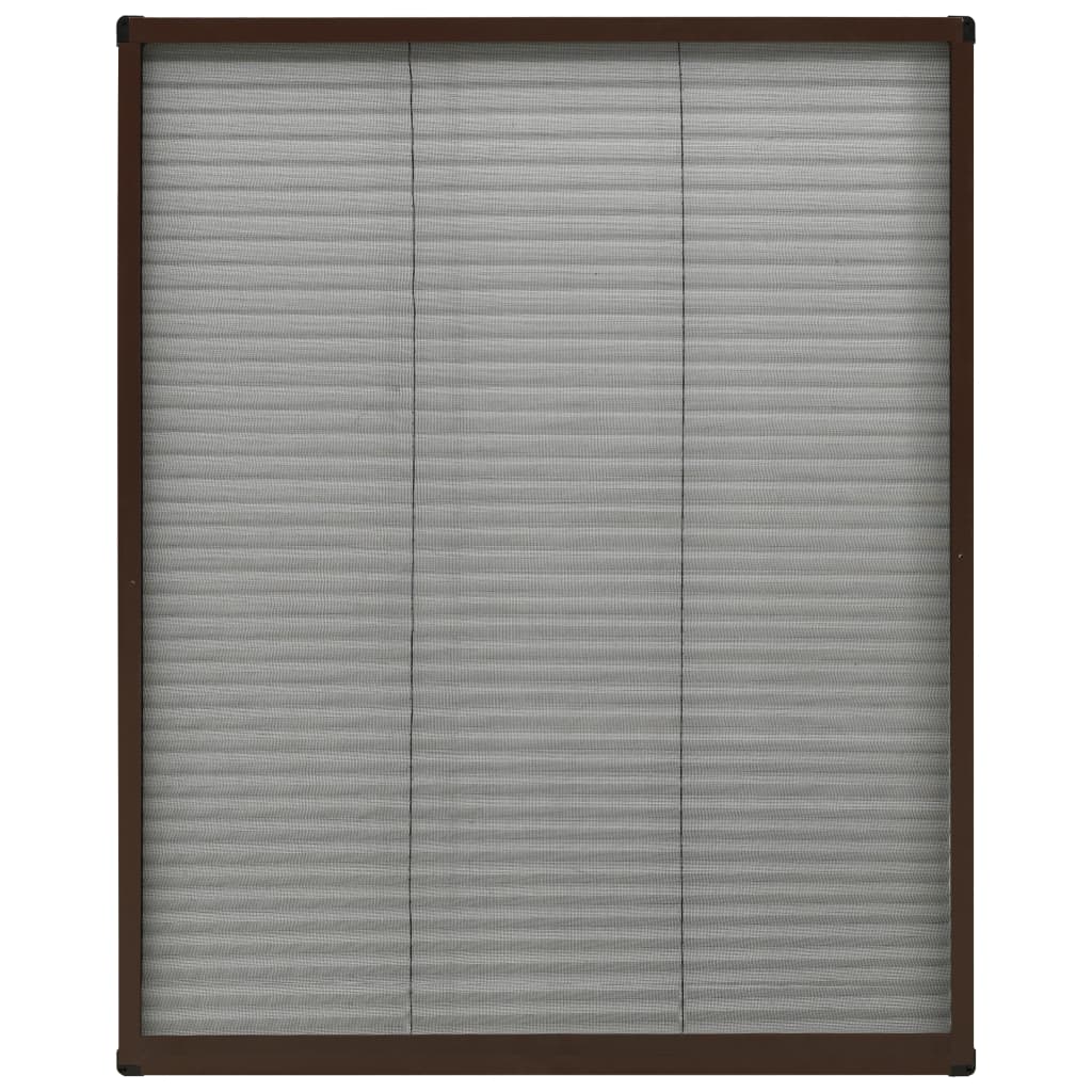 Ecran plasa pentru fereastra tip plisse vidaXL, Fibra de sticla, 60 x 80 cm, Maro