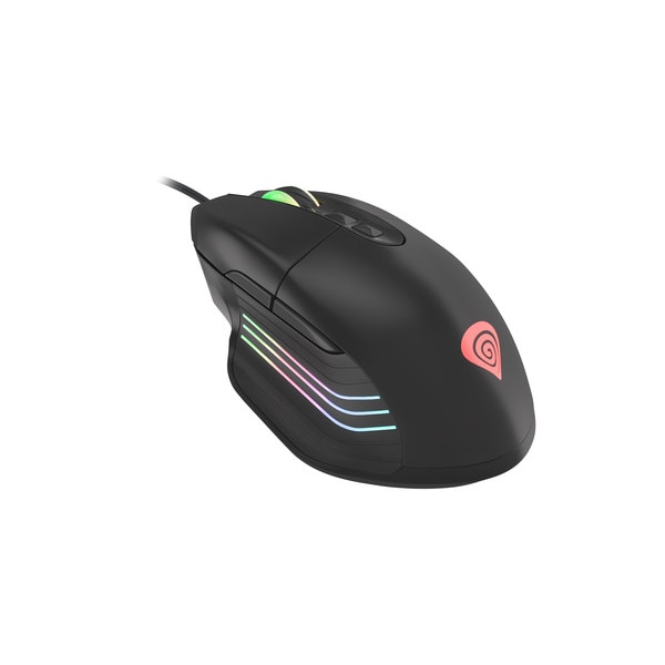 Mouse de gaming Genesis, Optic, 4000 Dpi, Ergonomic, Iluminare RGB, Senzor optic, Negru