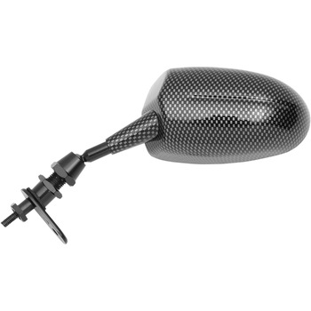 Oglinda moto universala, montaj stanga, culoare carbon Oglinda moto universala, montaj stanga, culoare carbon