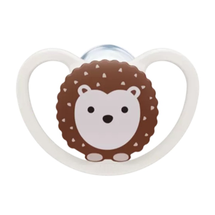 Suzeta ortodontica din silicon Nuk Space 730331-4-3-6, Maro 3-6 luni