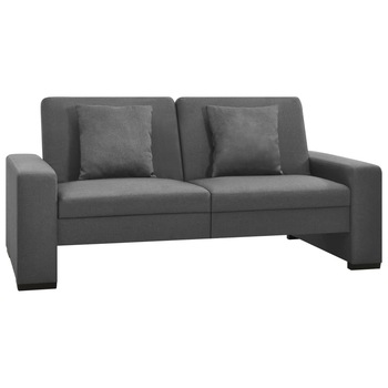 Canapea extensibila cu 2 locuri, vidaXL, Tesatura, 176 x 83 x 81 cm, Gri deschis Canapea extensibila cu 2 locuri, vidaXL, Tesatura, 176 x 83 x 81 cm, Gri deschis