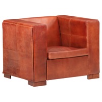 canapea de o singura persoana tapitata cu piele naturala vidaxl piele 85 x 69 x 69 cm maro imagen 5_0_
0