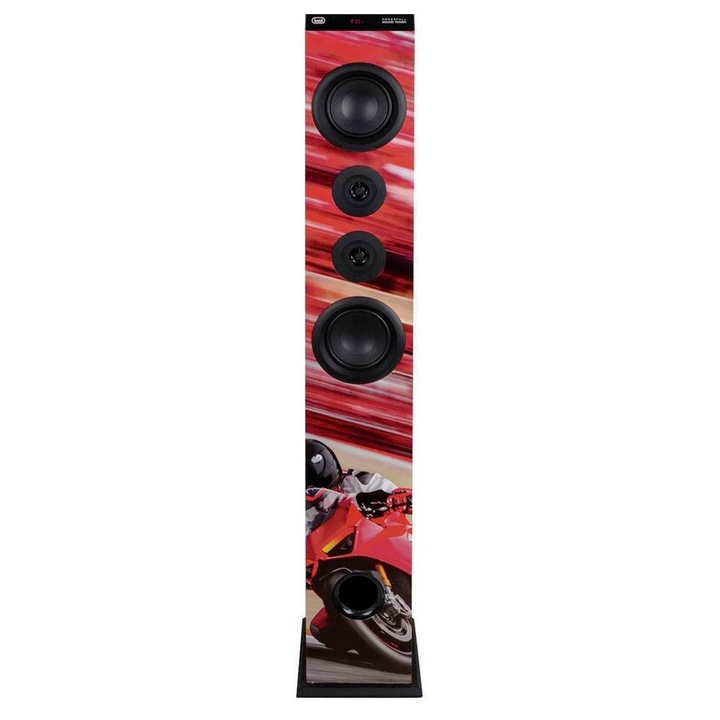 Тонколона TREVI XT104BT, 50W, активна, Race, Bluetooth, USB, micro SD карта