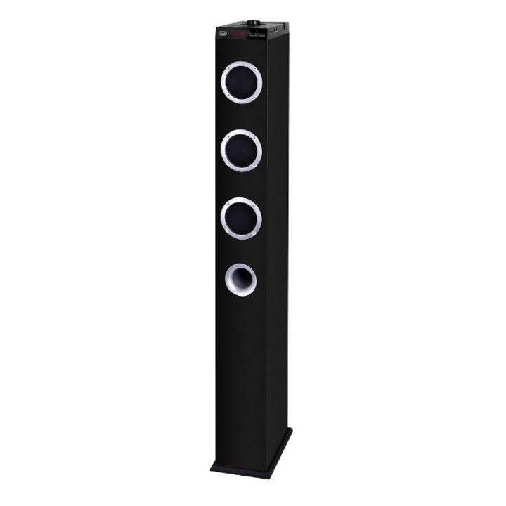 Тонколона TREVI XT10A8BT, 60W, активна, черна, Bluetooth, USB, micro SD карта