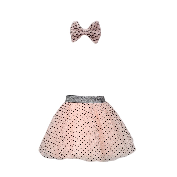 Fusta TU-TU+bentita, roz-negru