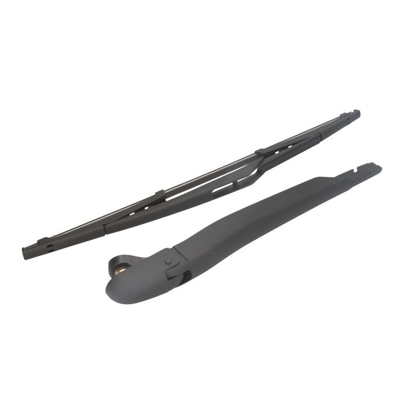 Set Brat stergator luneta, capac si lamela stergator, (2D) CITROEN NEMO Combi/Van 02.2008 - Prezent, negru