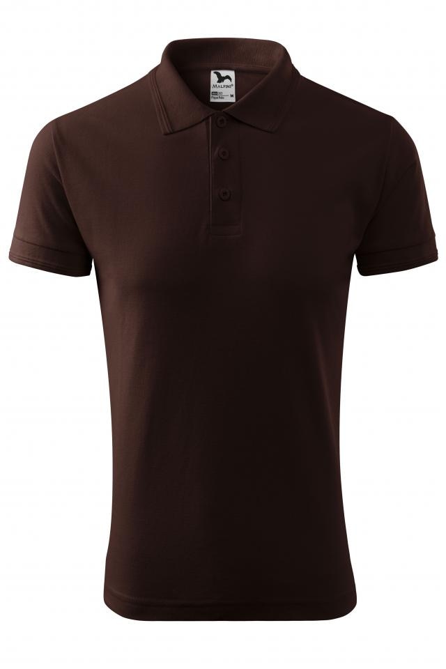 Tricou polo pentru barbati Pique Polo, Maro inchis
