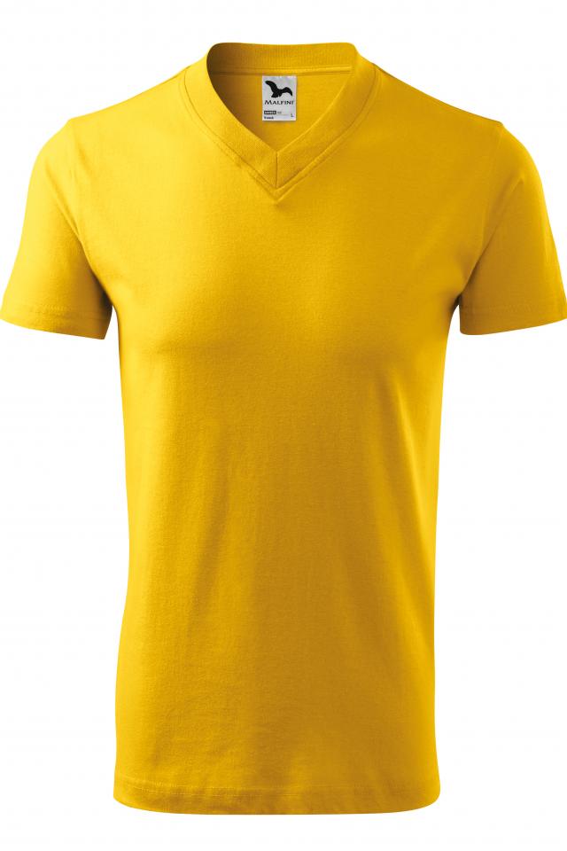 Tricou unisex V-neck, Galben