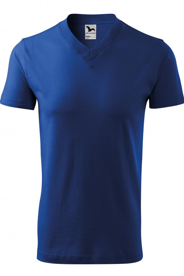 Tricou unisex V-neck, Albastru regal