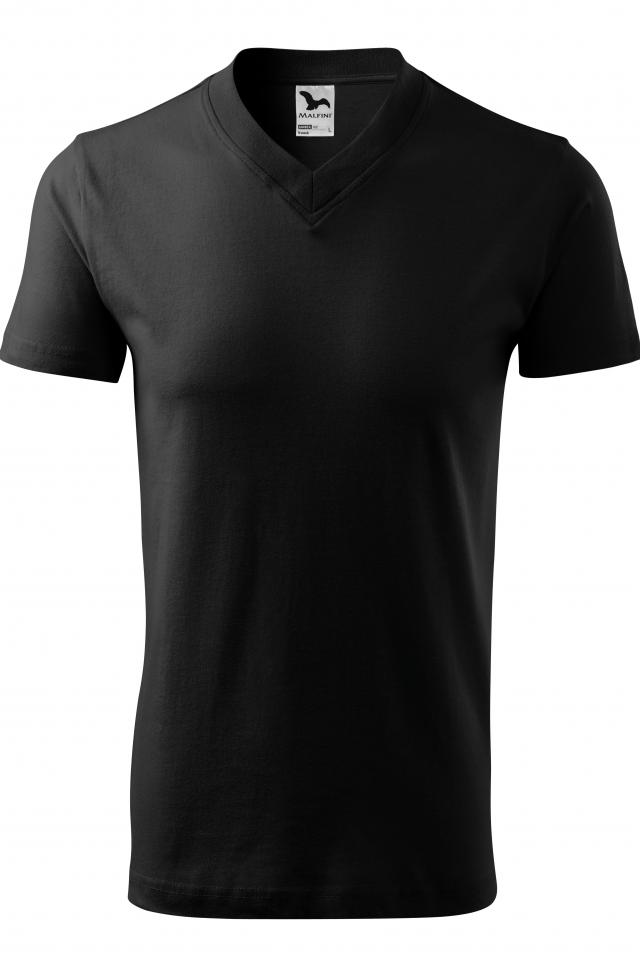 Tricou unisex V-neck, Negru