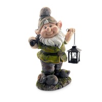 decoratiune gradina ceramica pitic cu felinar si harlet 25x20x45 cm imagen 26_0_
0