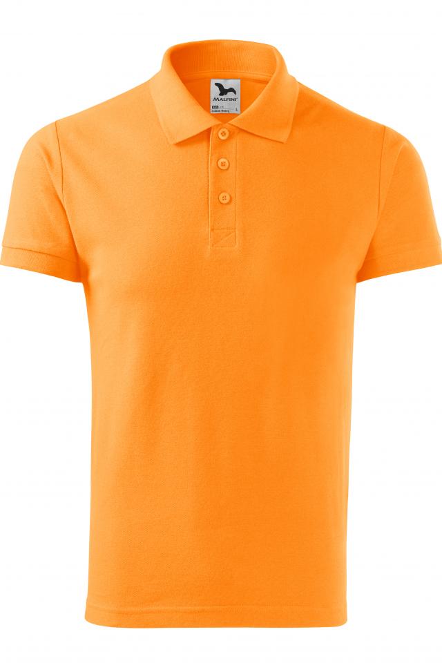 Tricou polo pentru barbati Cotton Heavy, tangerine Portocaliu