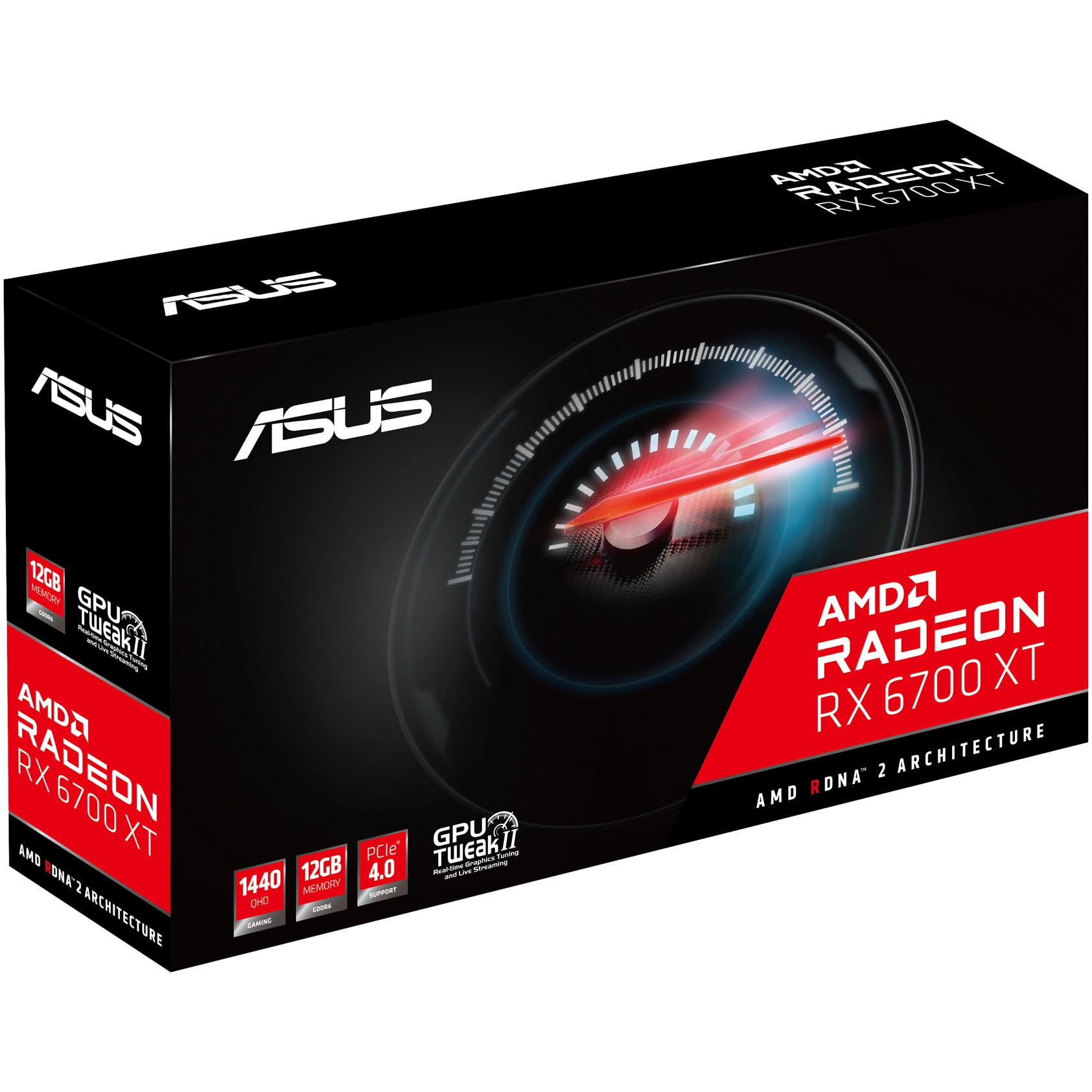 Placa video ASUS Radeon™ RX 6700 XT, 16GB GDDR6, 192-bit - eMAG.ro